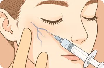 当院の顔の硬化療法