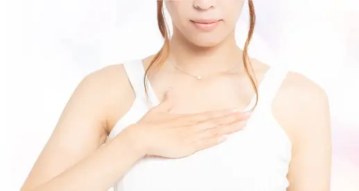 このような方におすすめです。身近な人に豊胸をバレたくない。もう再手術はしたくない。体に負担のない修正をしたい